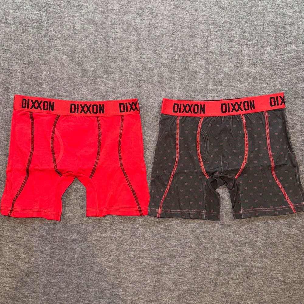 DIXXON "Brochacho" Premium Boxer Briefs 2 Pair Red Print Mens Size 2XL NEW - Picture 2 of 8